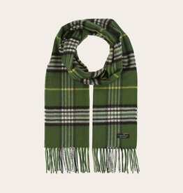 Fraas Foulard étroit plaid - Vert