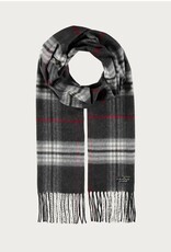 Fraas Foulard étroit plaid - Charcoal