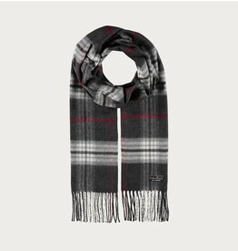 Fraas Foulard étroit plaid - Charcoal