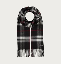 Fraas Foulard étroit plaid - Noir