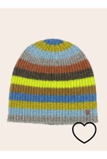 Fraas Tuque rayures -  Multi Bleu-Vert