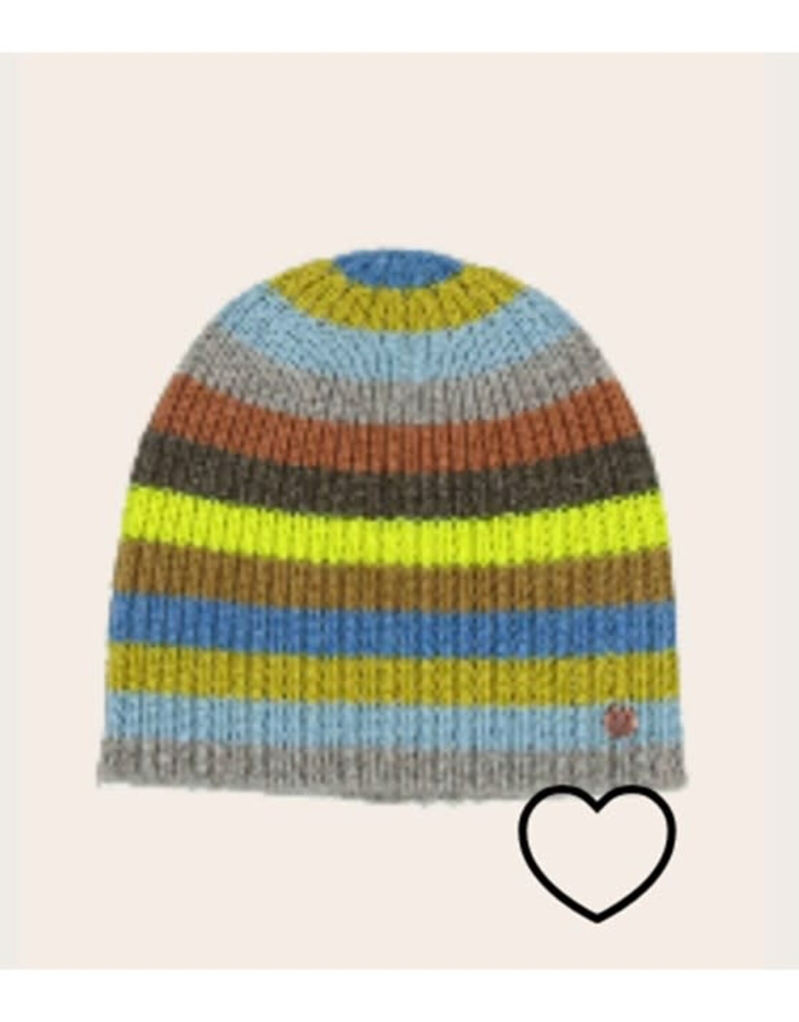 Fraas Tuque rayures -  Multi Bleu-Vert