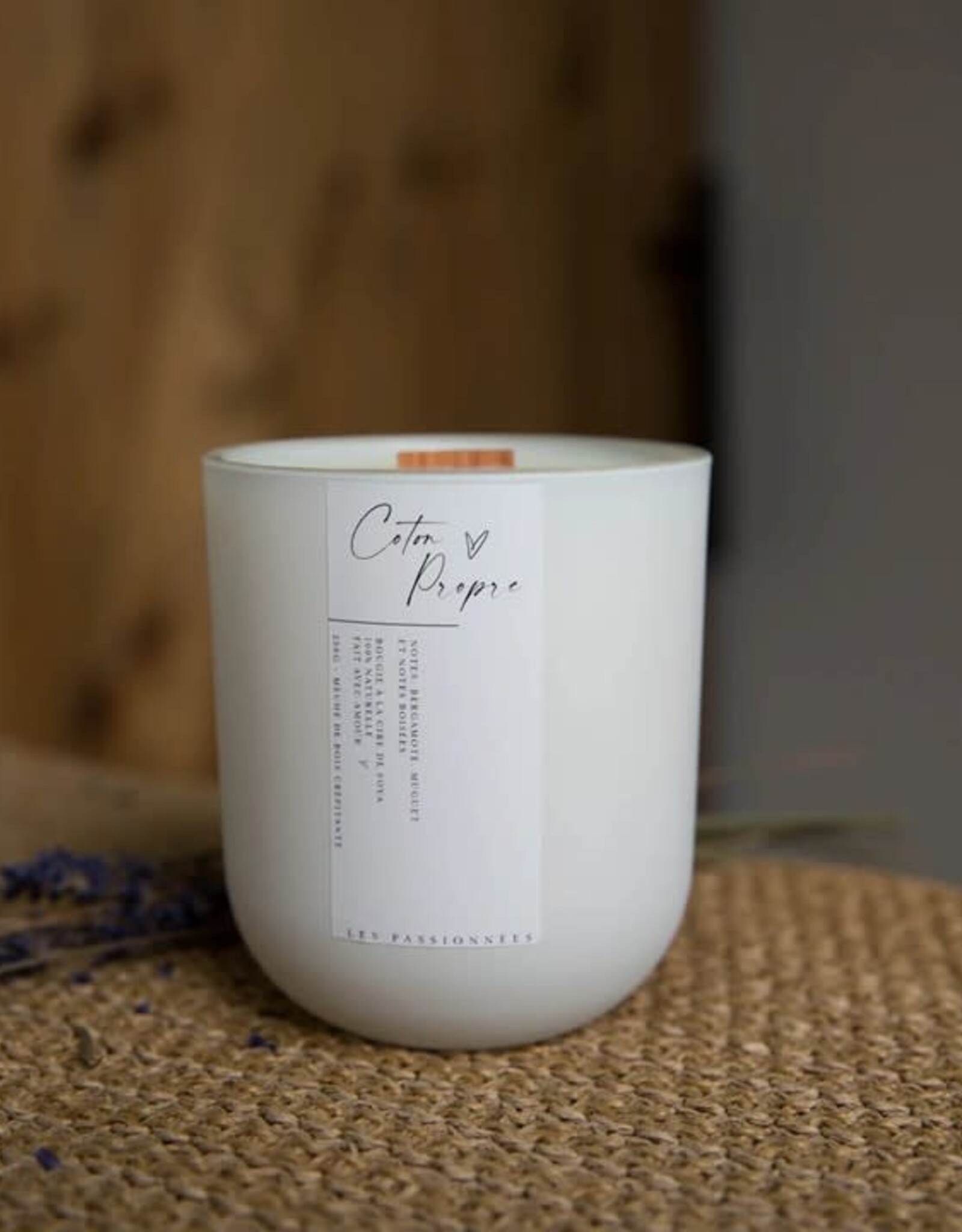 Bougie Rechargeable  - Coton Propre