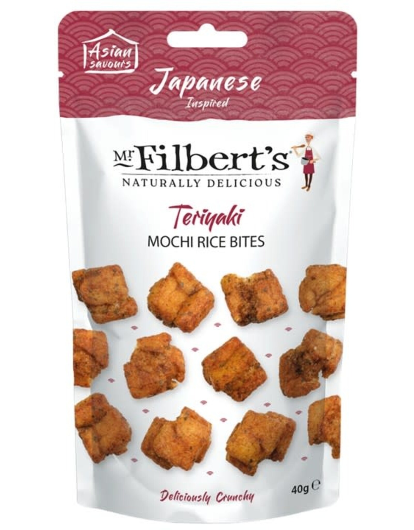 Bouchées de riz mochi Teriyaki