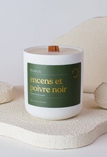 Feu & Co Bougie - Encens & Poivre noir