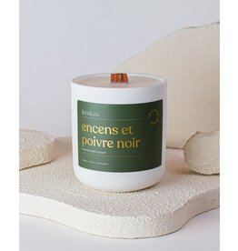 Feu & Co Bougie - Encens & Poivre noir