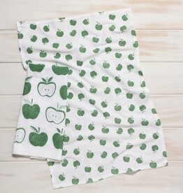 Ens 2 linges à vaisselle - Pommes vertes