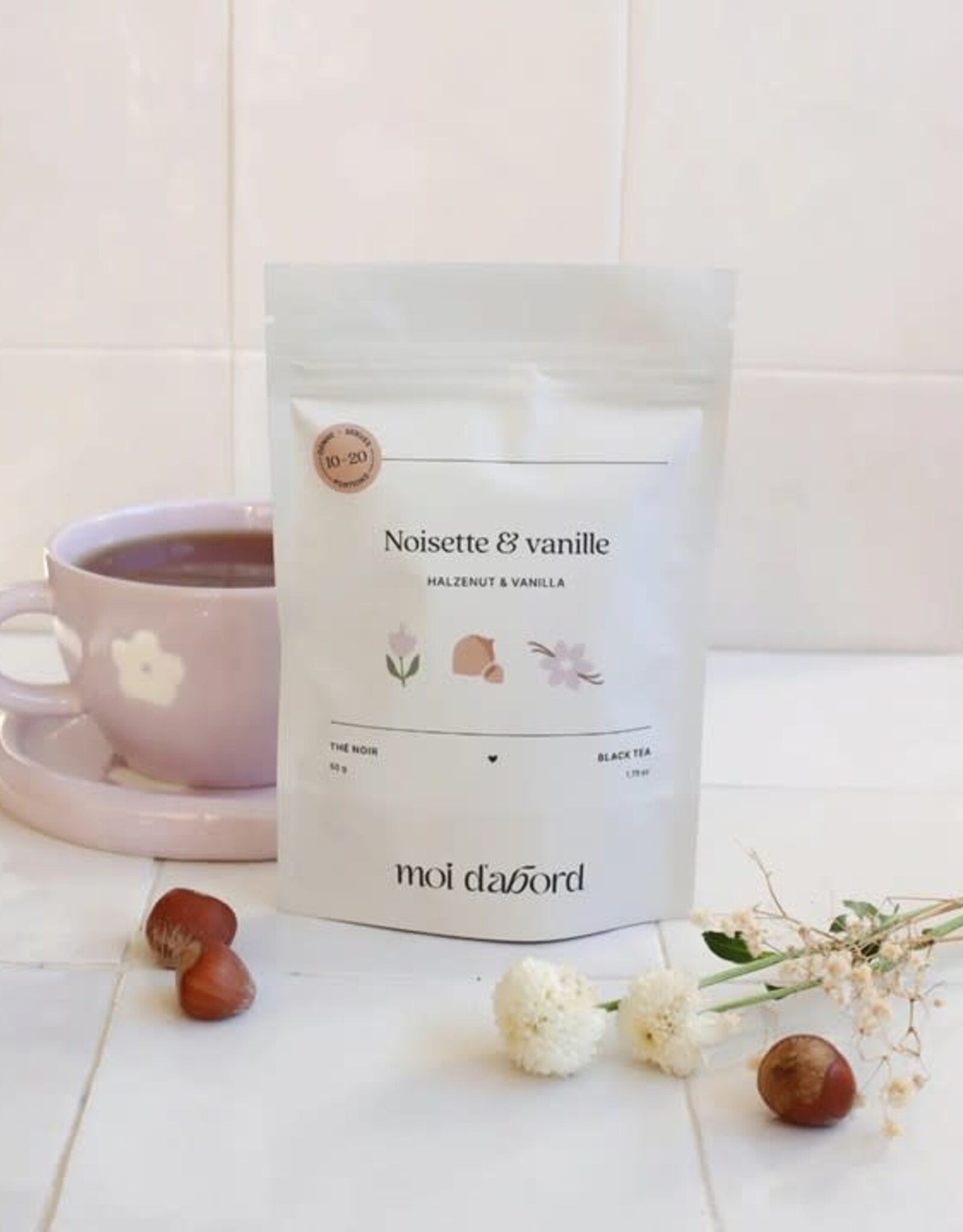 Moi D'Abord Thé noir - Noisette & Vanille
