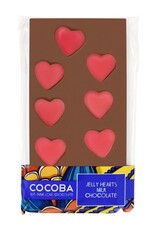 Barre de chocolat au lait +  cœur