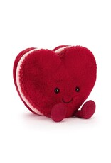 Jellycat Amuseables Arlette Coeur - Macaron Rouge