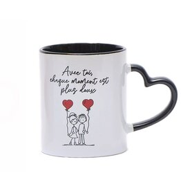 Tasse - Avec toi chaque moment ...
