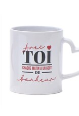 Tasse - Avec toi chaque matin goûte le bonheur