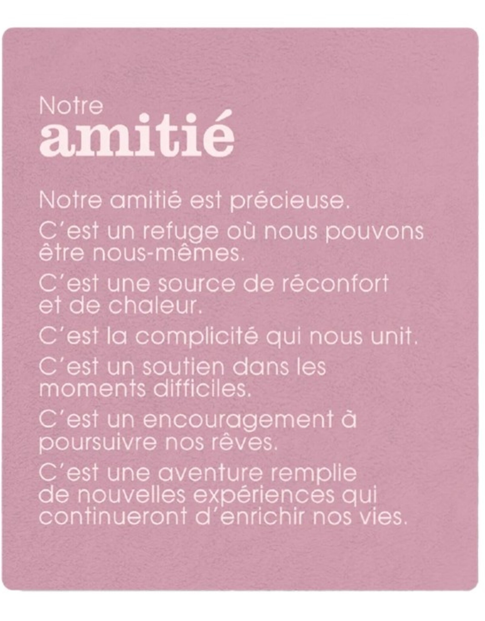 Chantal Lacroix Couverture - Amitié