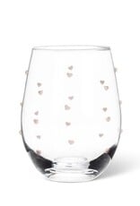 Verre sans pied - Mini coeurs