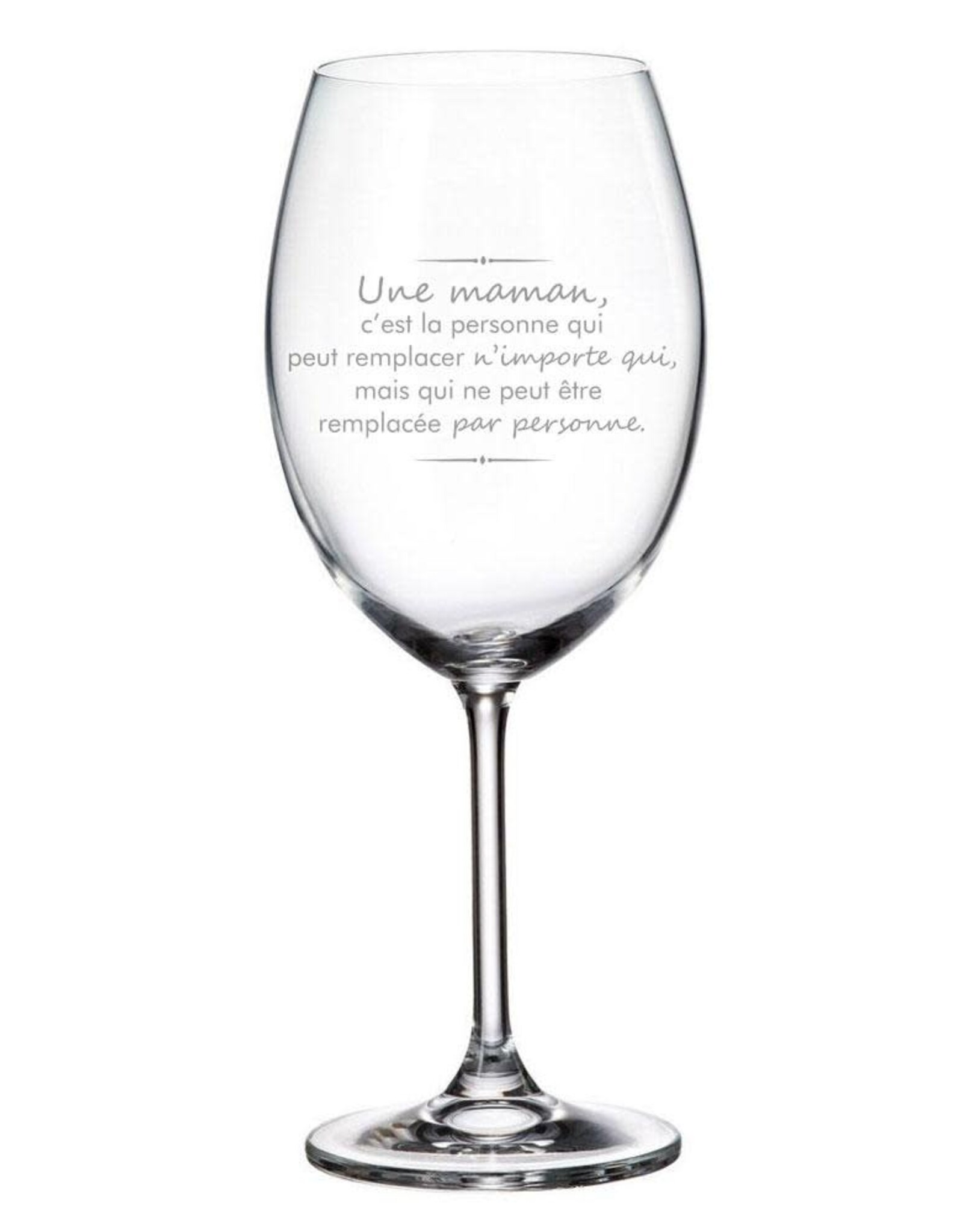 La maison du bar Verre à vin - Une maman c'est ...