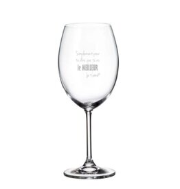 La maison du bar Verre à vin - Simplement le meilleur ... Je t'aime