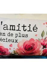 Fabrique Champêtre Coussin  - l'amitié c'est précieux