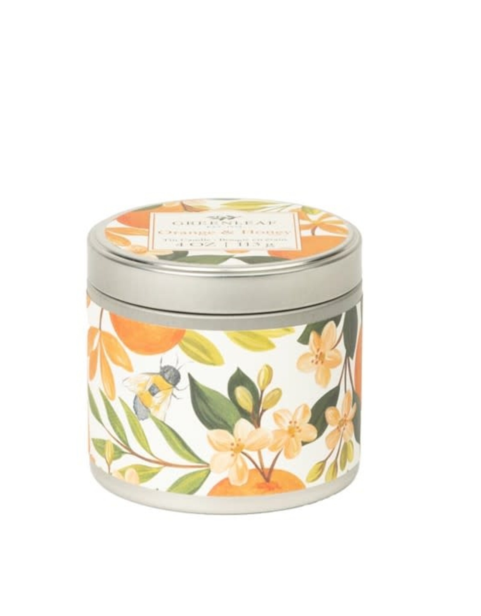 Bougie métal  - Orange & miel