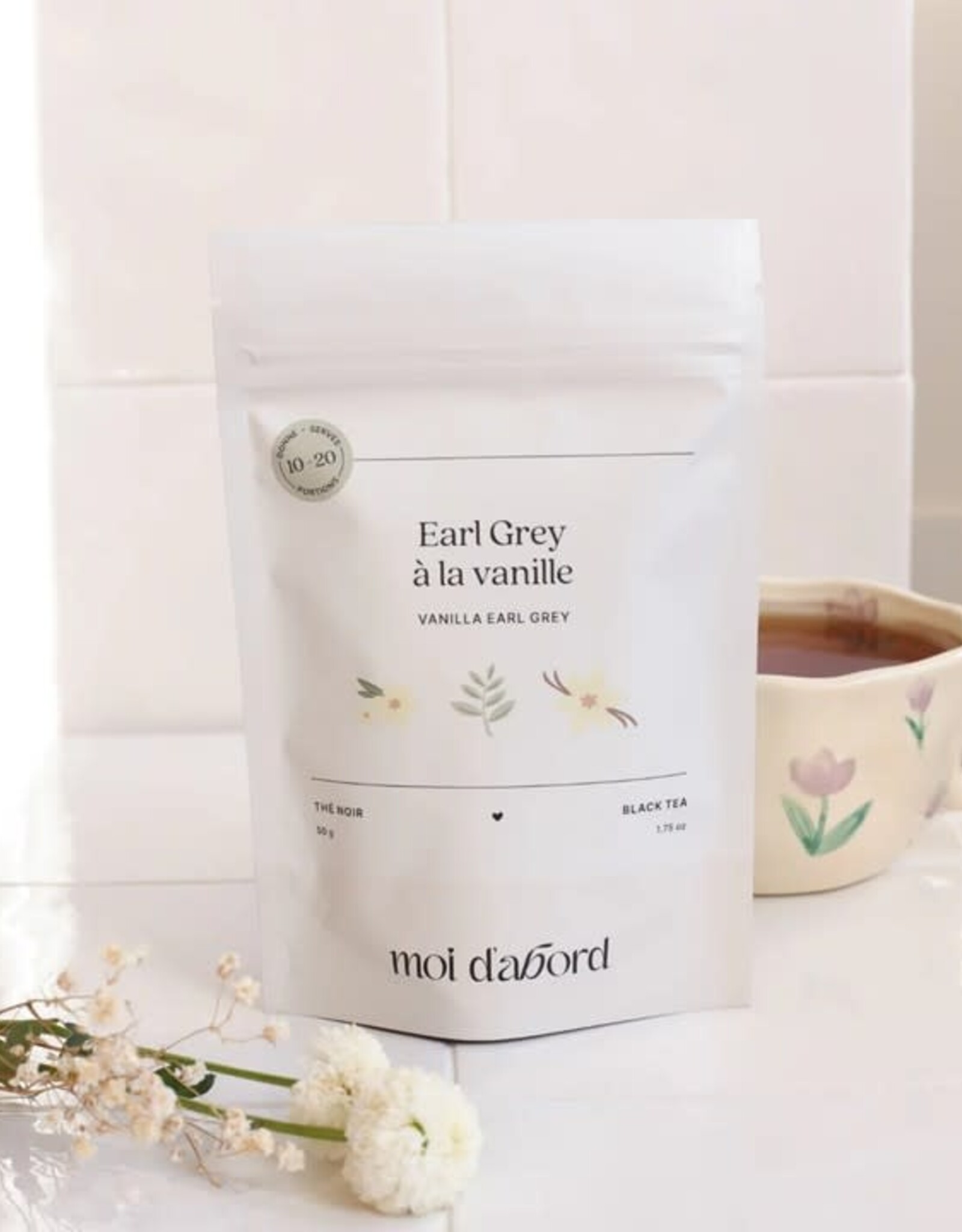 Moi D'Abord Thé noir - Earl grey vanille