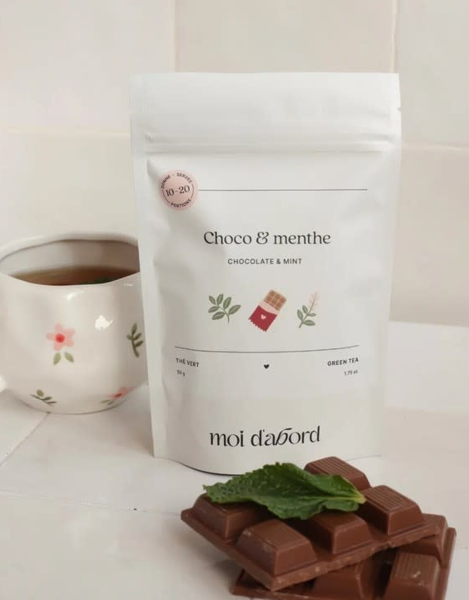 Moi D'Abord Thé Vert - Chocolat & Menthe