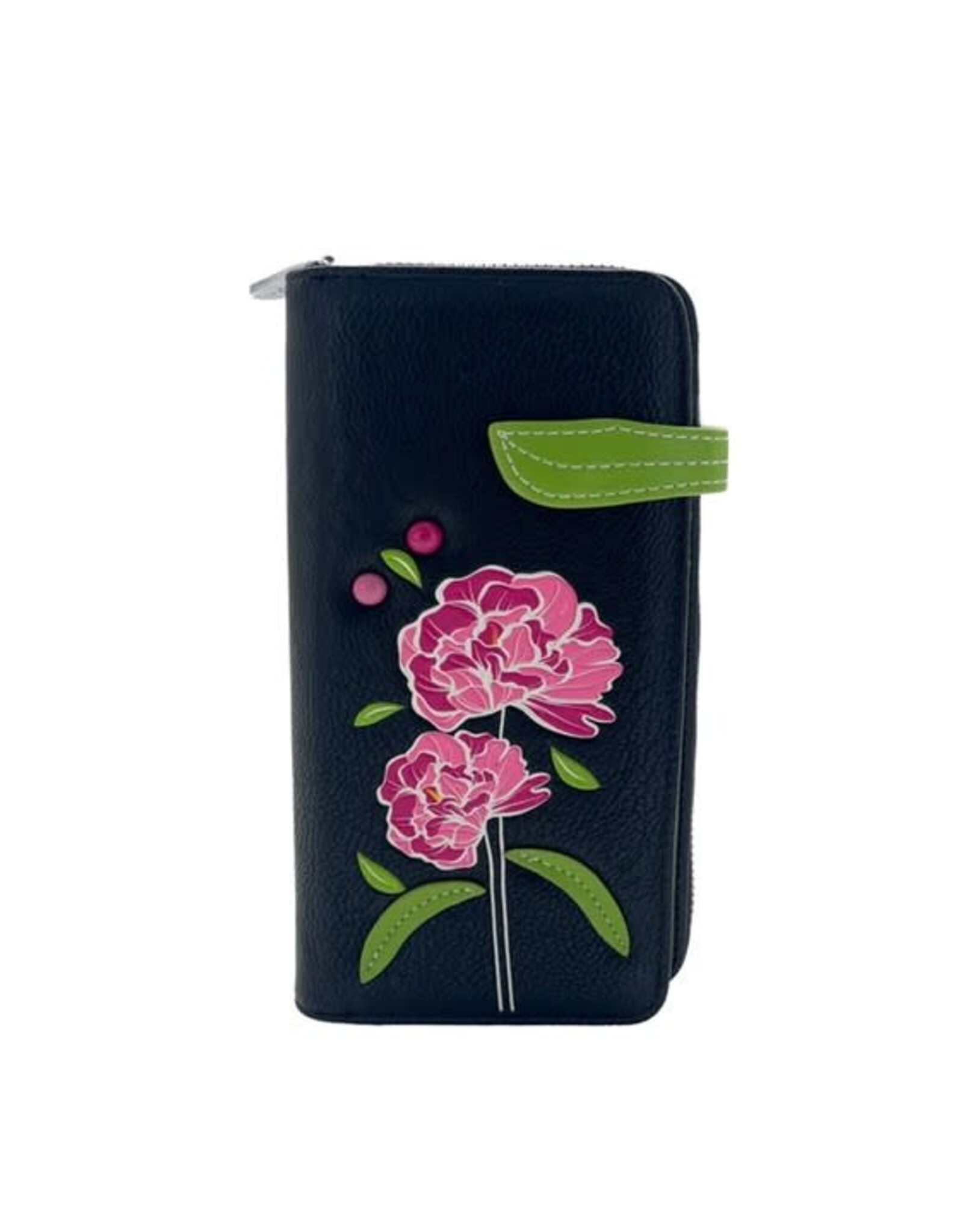 ESPE Portefeuille clutch Peony - Noir