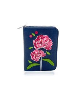 ESPE Petit Portefeuille Peony zip - Bleu