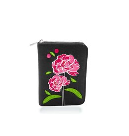 ESPE Petit Portefeuille Peony zip - Noir