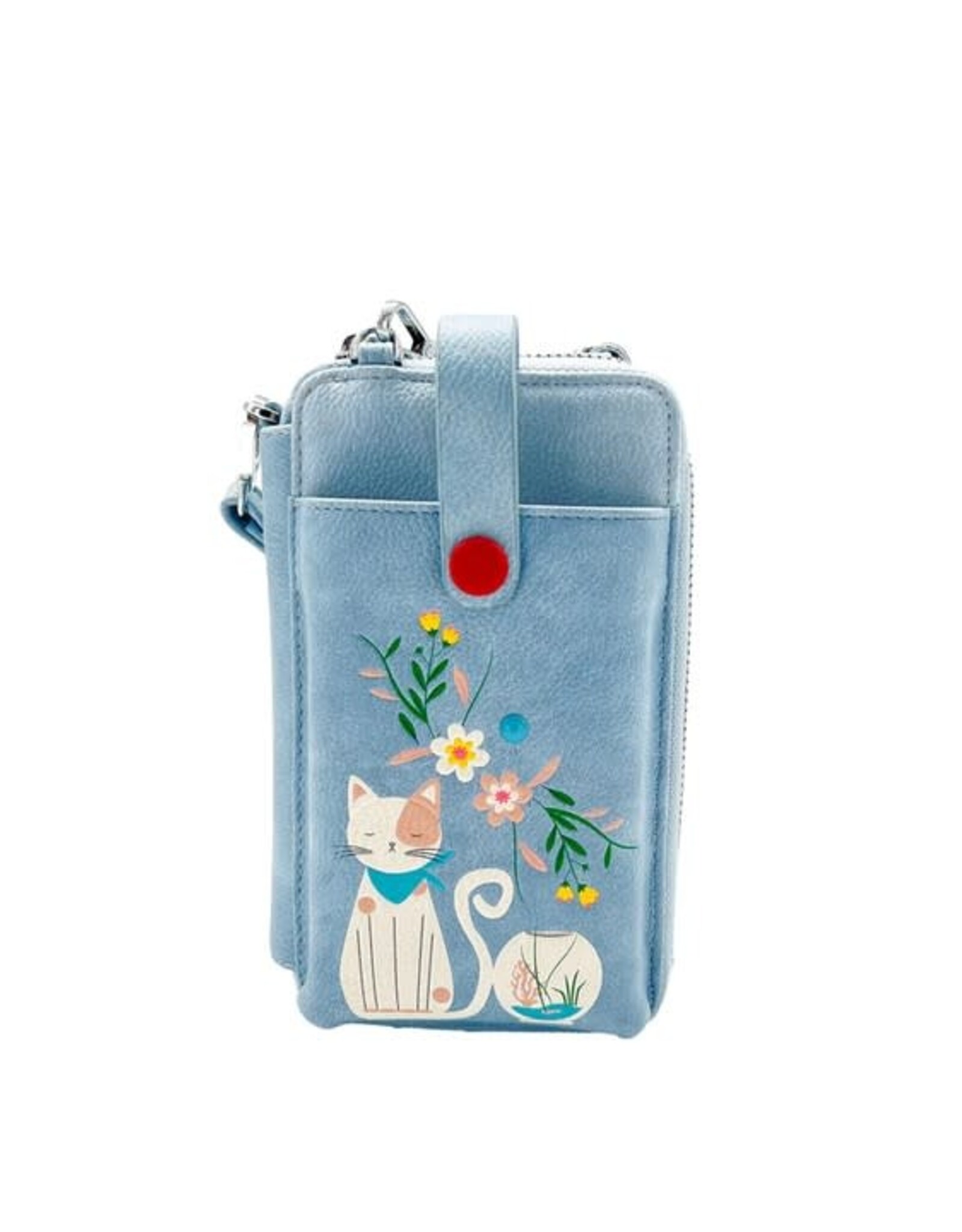 ESPE Étui cellulaire Chat cléo - Bleu pâle