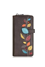 ESPE Portefeuille clutch Petal - Brun