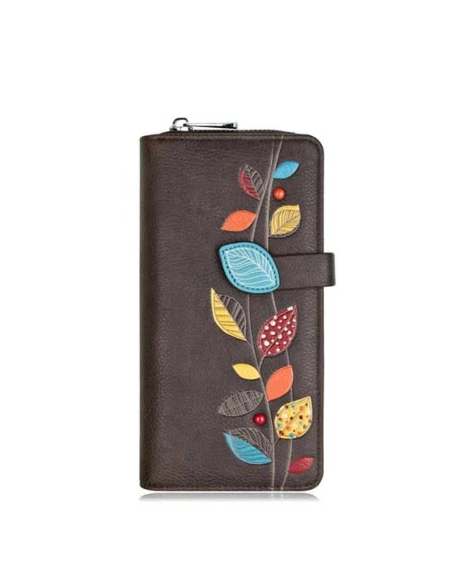 ESPE Portefeuille clutch Petal - Brun