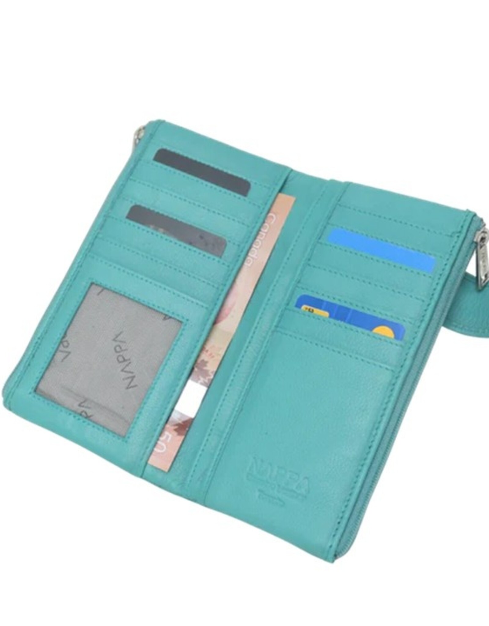 Portefeuille Charlotte - Teal- Turquoise