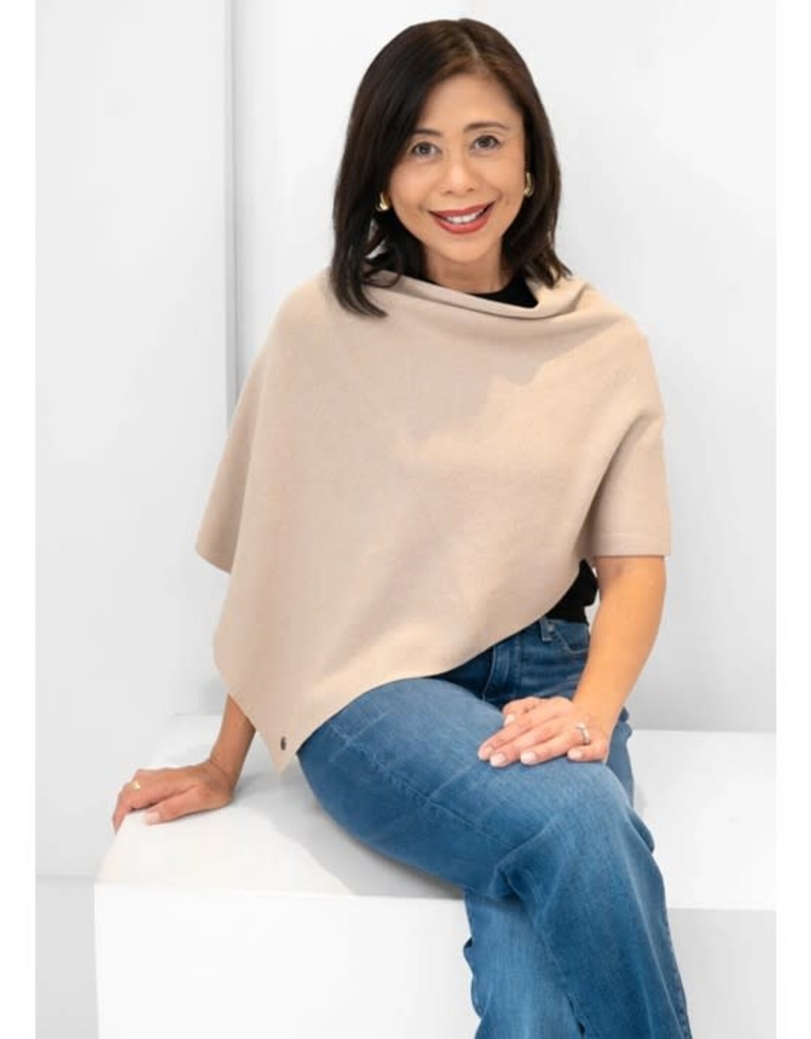 Fraas Poncho Capri - Taupe
