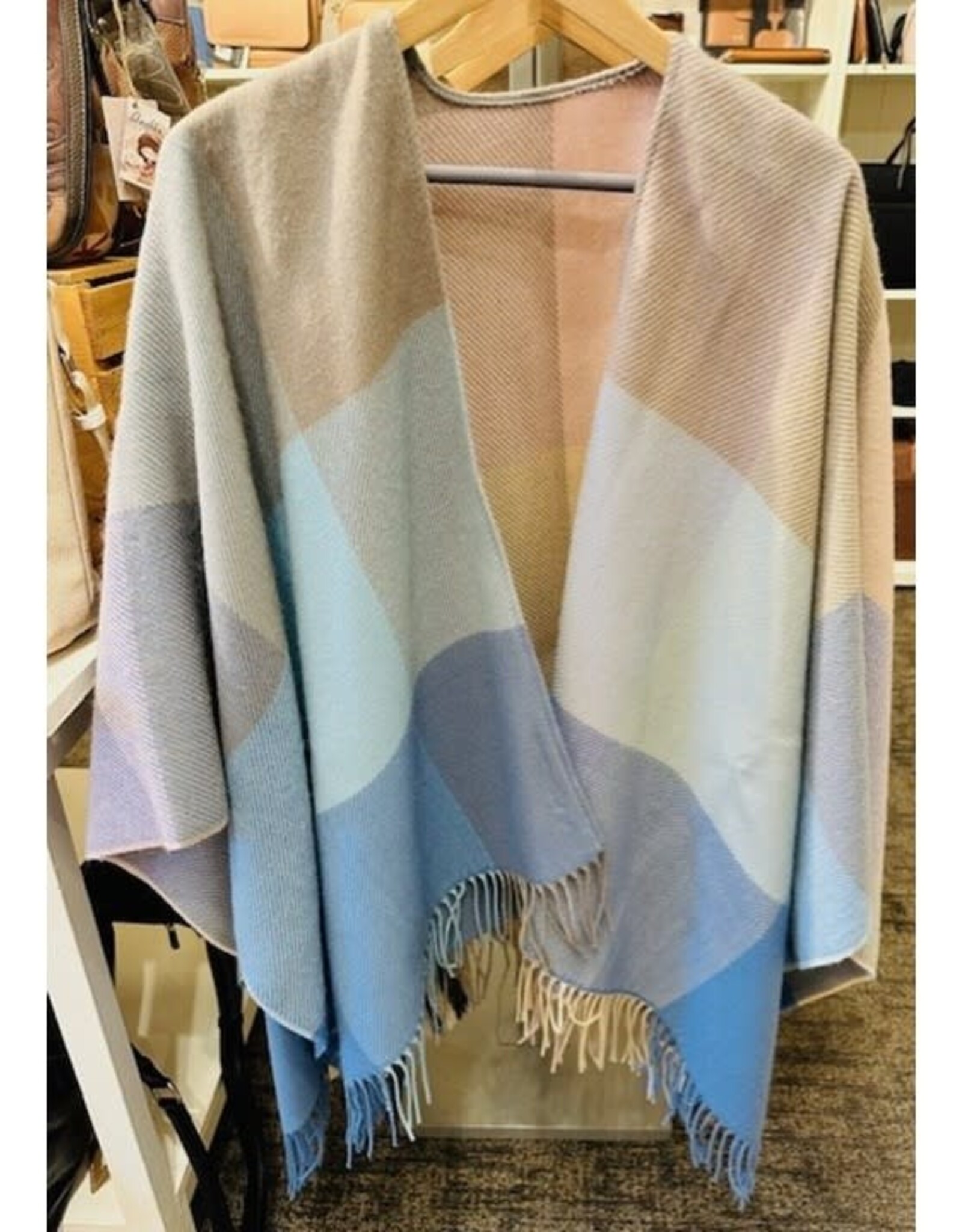 Fraas Châle - Carreaux Multi-pastel