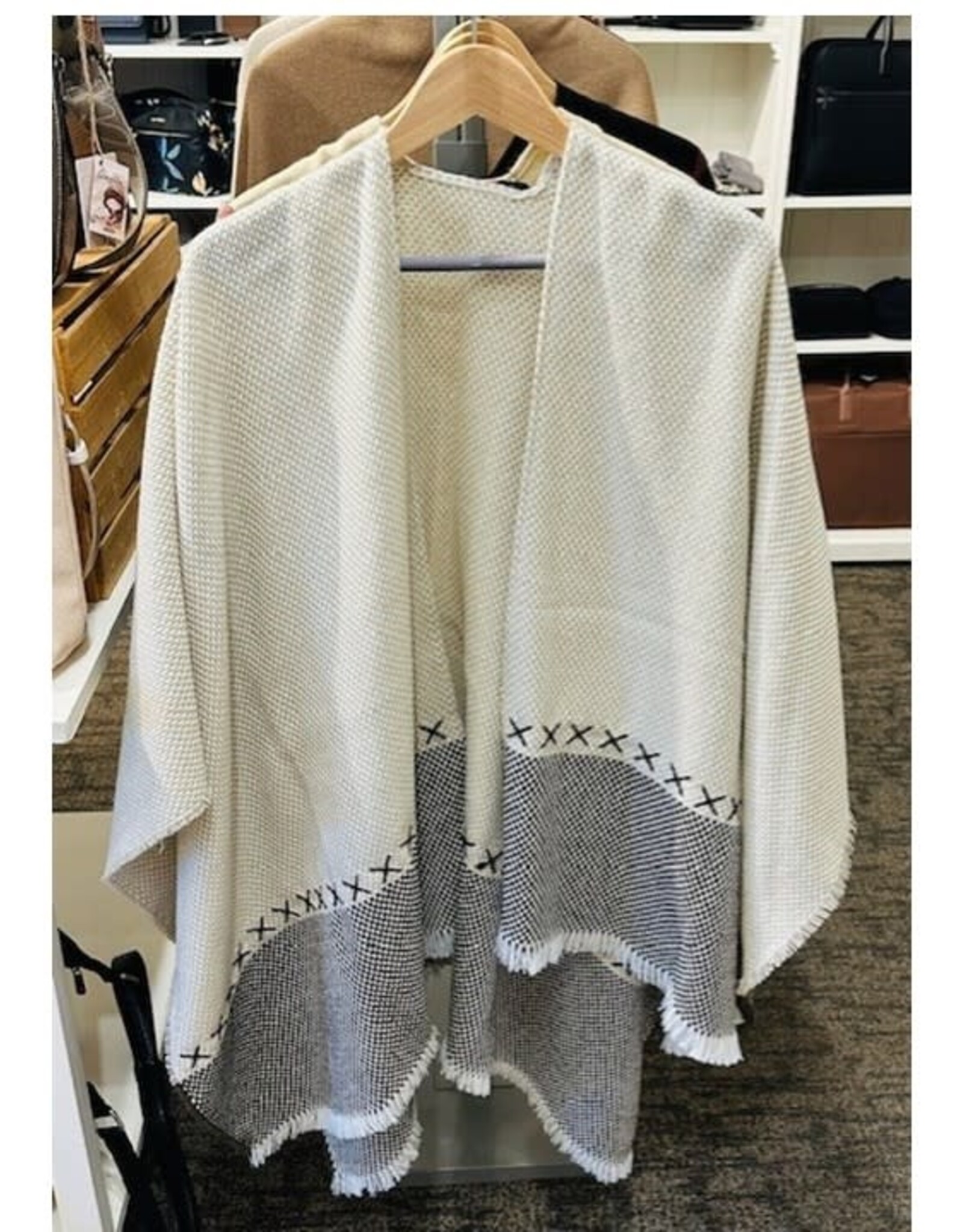 Fraas Châle - Noir -Beige #675