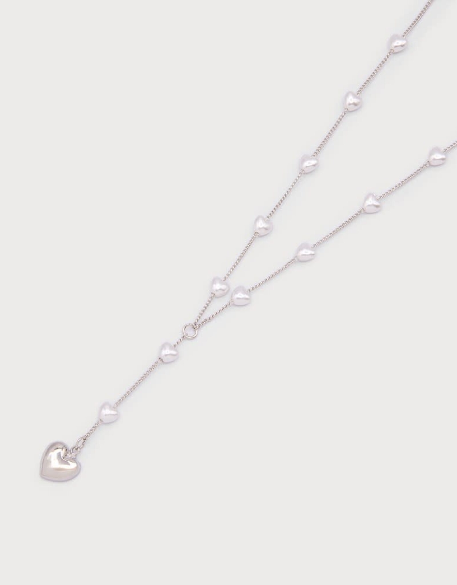 Caracol Collier Rosaire perle en coeur - slv