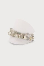 Caracol Duo bracelet élastique #3379 - Gris