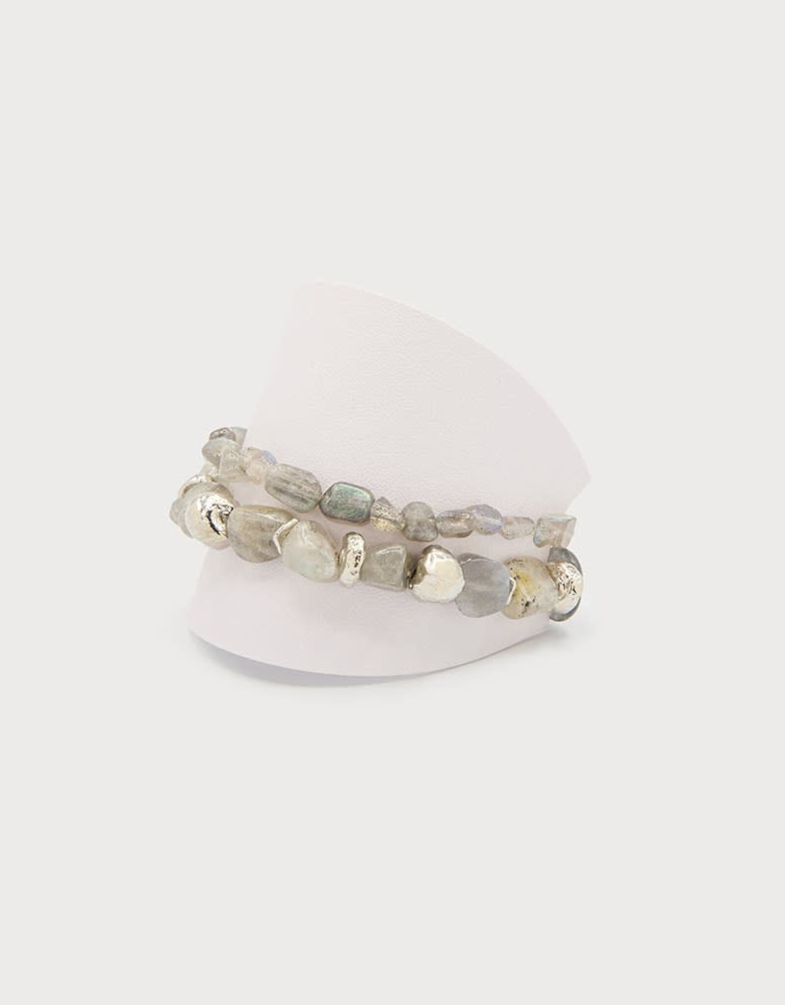 Caracol Duo bracelet élastique #3379 - Gris