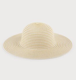 Caracol Chapeau de plage - Rayures blanche