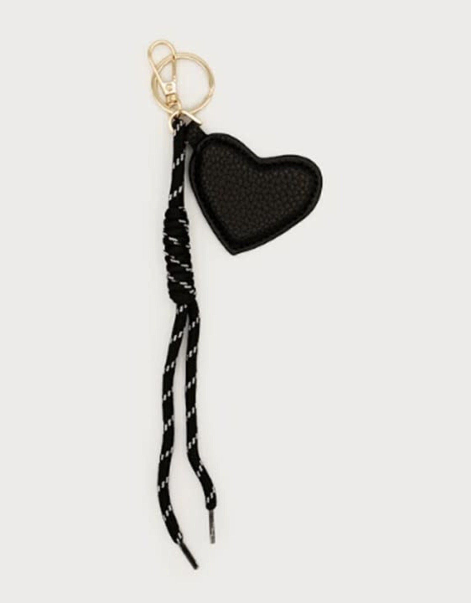 Caracol Porte-clé coeur - Noir & or