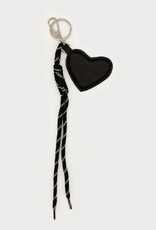 Caracol Porte-clé coeur - Noir & slv