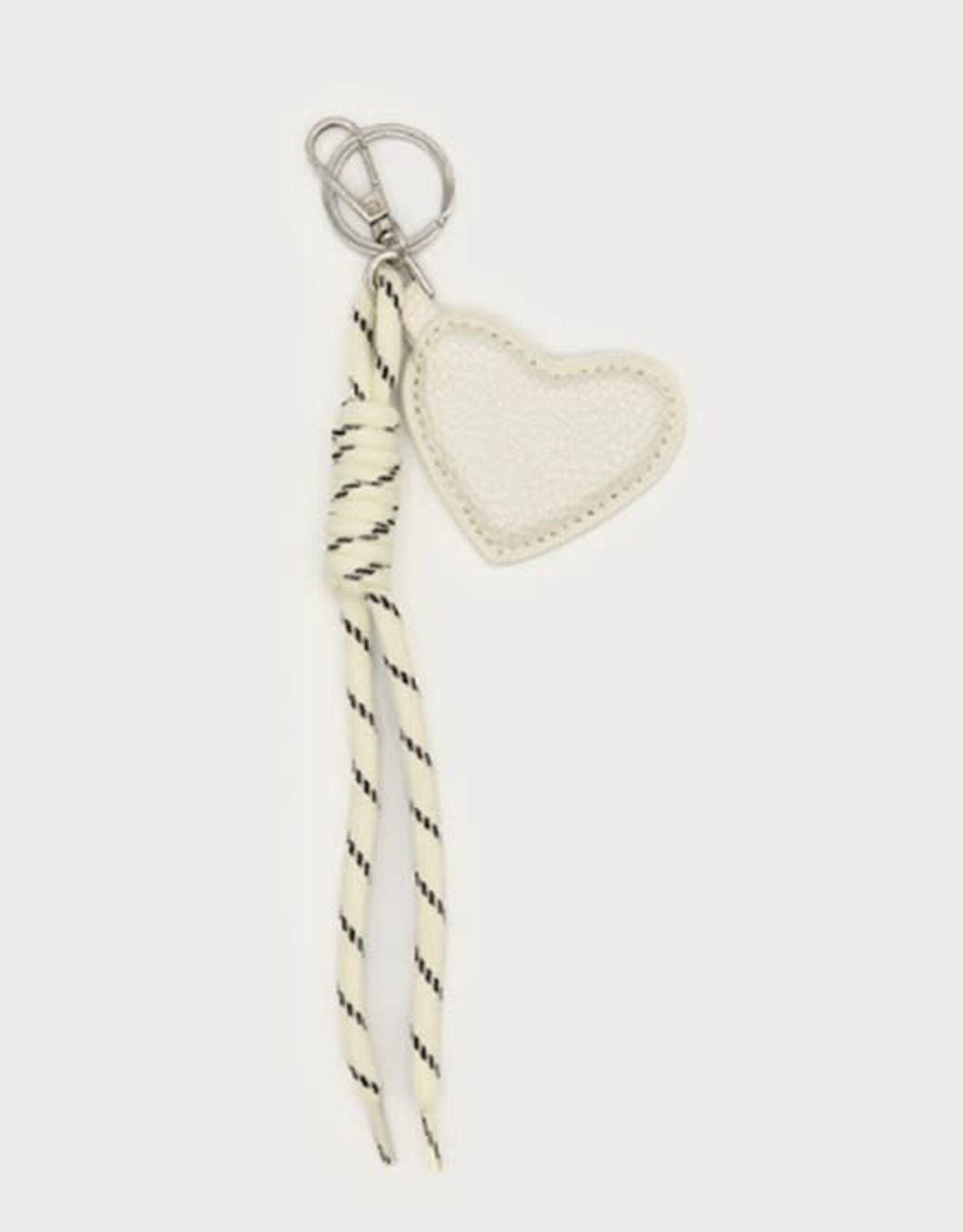 Caracol Porte-clé coeur - Blanc