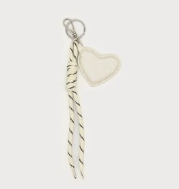 Caracol Porte-clé coeur - Blanc
