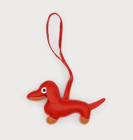 Caracol Breloque Chien - Rouge