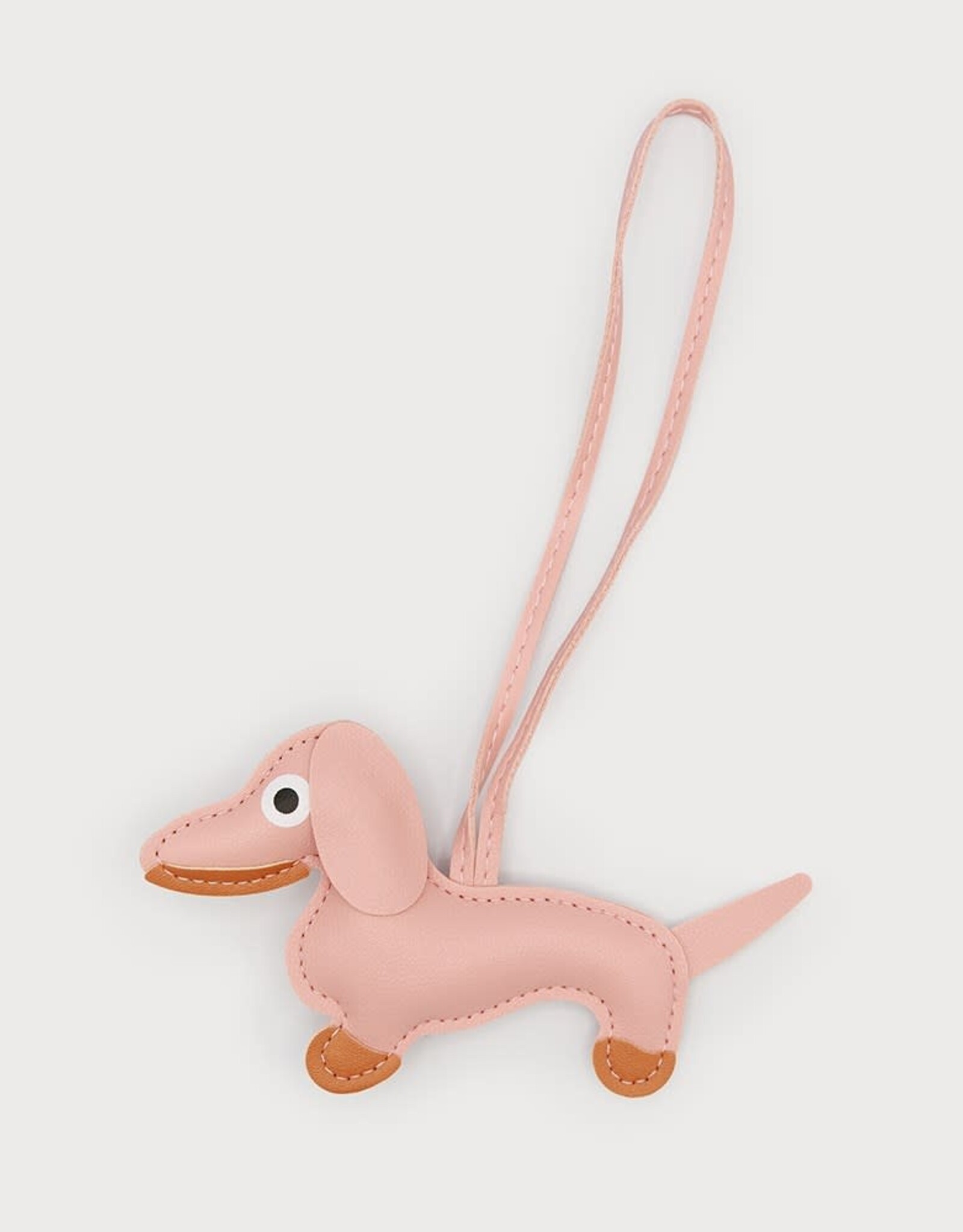 Caracol Breloque Chien - Rose