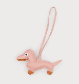 Caracol Breloque Chien - Rose