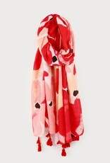 Caracol Foulard 6199 - Fleuri Rouge