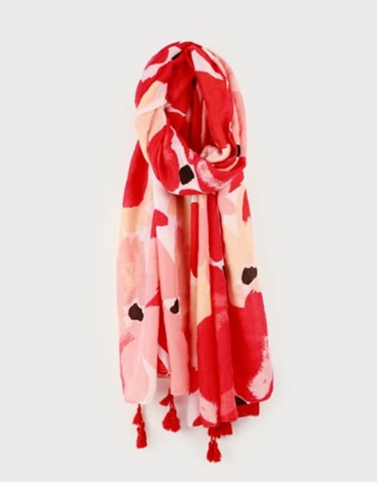 Caracol Foulard 6199 - Fleuri Rouge