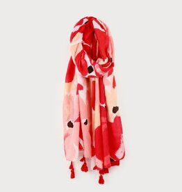 Caracol Foulard 6199 - Fleuri Rouge