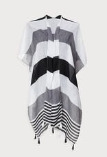 Caracol Paréo de plage - Noir & Blanc