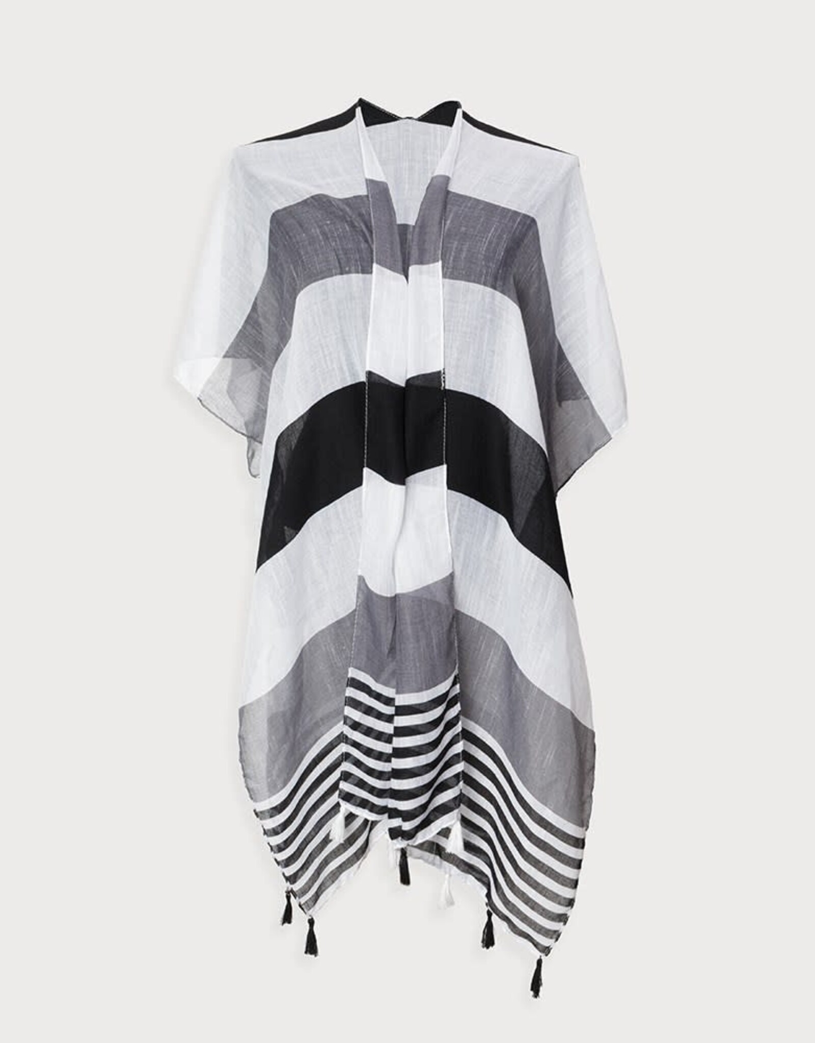 Caracol Paréo de plage - Noir & Blanc